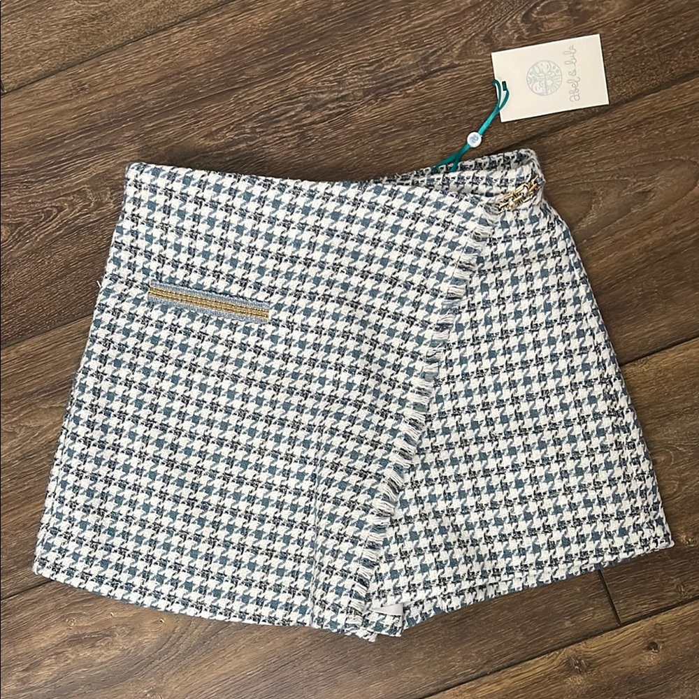 NWT Girl’s Abel & Lula Houndstooth Skort, Size 14